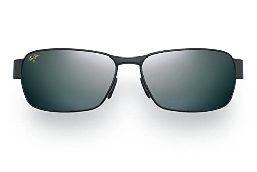 Maui Jim Black Coral Polarized Sunglasses, Matte Black