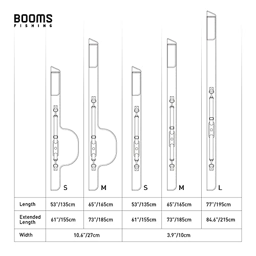 Booms Fishing Portable 5ft Rod Case with Zippers