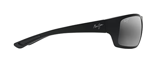 Maui Jim Big Wave Polarized Sunglasses, Black/Grey, XL