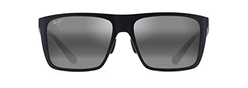 Maui Jim Men's Honokalani Polarized Sunglasses, Large Black/Grey