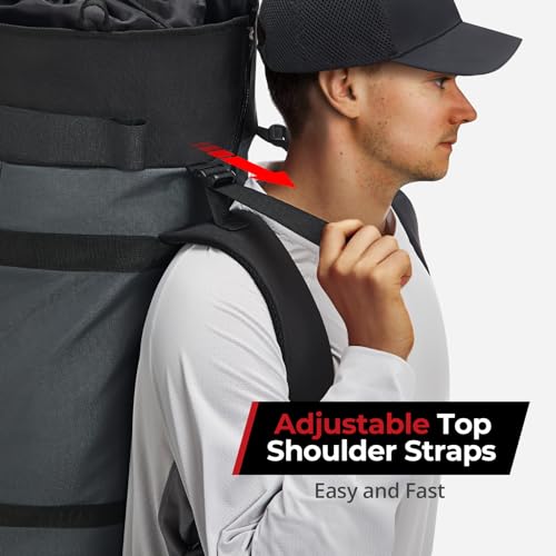 Piscifun 100L Foldable Fishing Rod Case, Holds 8