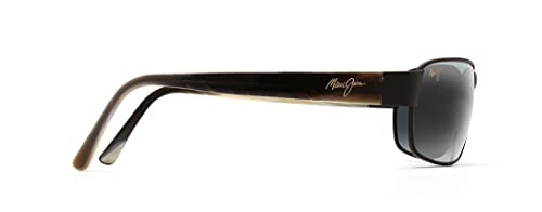 Maui Jim Black Coral Polarized Sunglasses, Matte Black