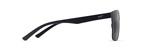 Maui Jim Men's Honokalani Polarized Sunglasses, Large Black/Grey