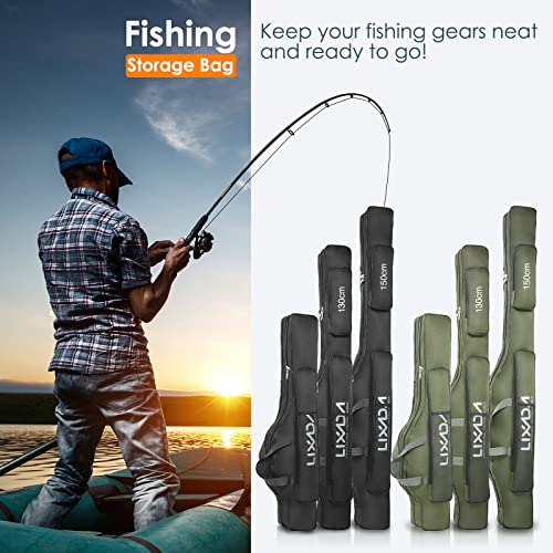 LIXADA Portable Folding Fishing Rod Case Organizer