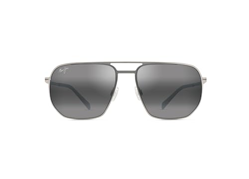 Maui Jim Sharks Cove Sunglasses, Titanium/Neutral Grey Polarized