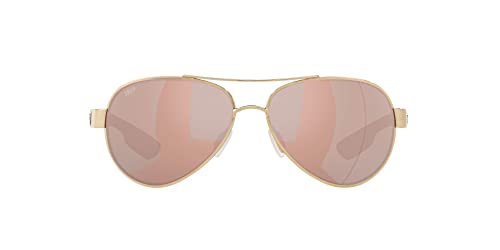 Costa Del Mar Women's Loreto Aviator Sunglasses, Rose Gold