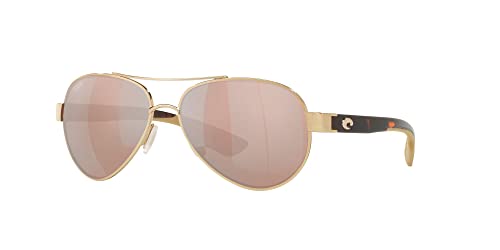 Costa Del Mar Women's Loreto Aviator Sunglasses, Rose Gold
