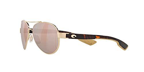 Costa Del Mar Women's Loreto Aviator Sunglasses, Rose Gold