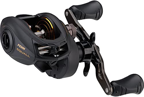 PENN Squall Low Profile Reel - Black Smoke