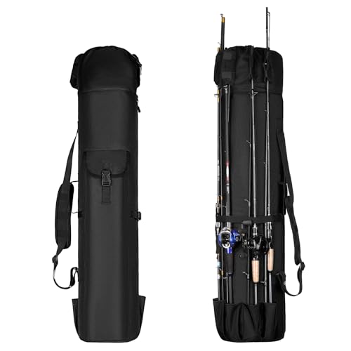 Wowelife Fishing Rod Carrier Bag with Reel Organizer