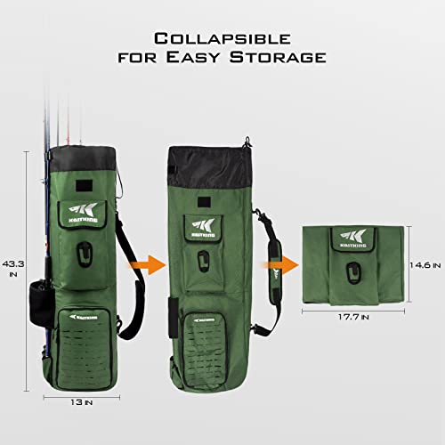 KastKing Large 81L Fishing Bag Holds 6 Rods