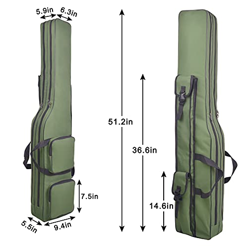 JSHANMEI Waterproof Fishing Pole Bag for Travel & Storage