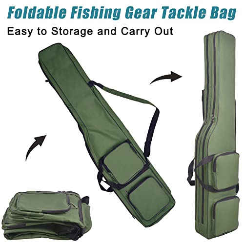 JSHANMEI Waterproof Fishing Pole Bag for Travel & Storage