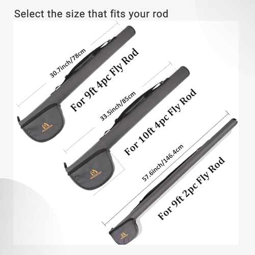 Maxcatch Fly Rod Case with Reel Pouch, Rod Protection Bag