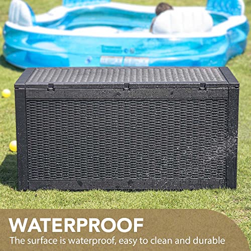 Devoko Waterproof Resin Deck Box for Outdoor Storage