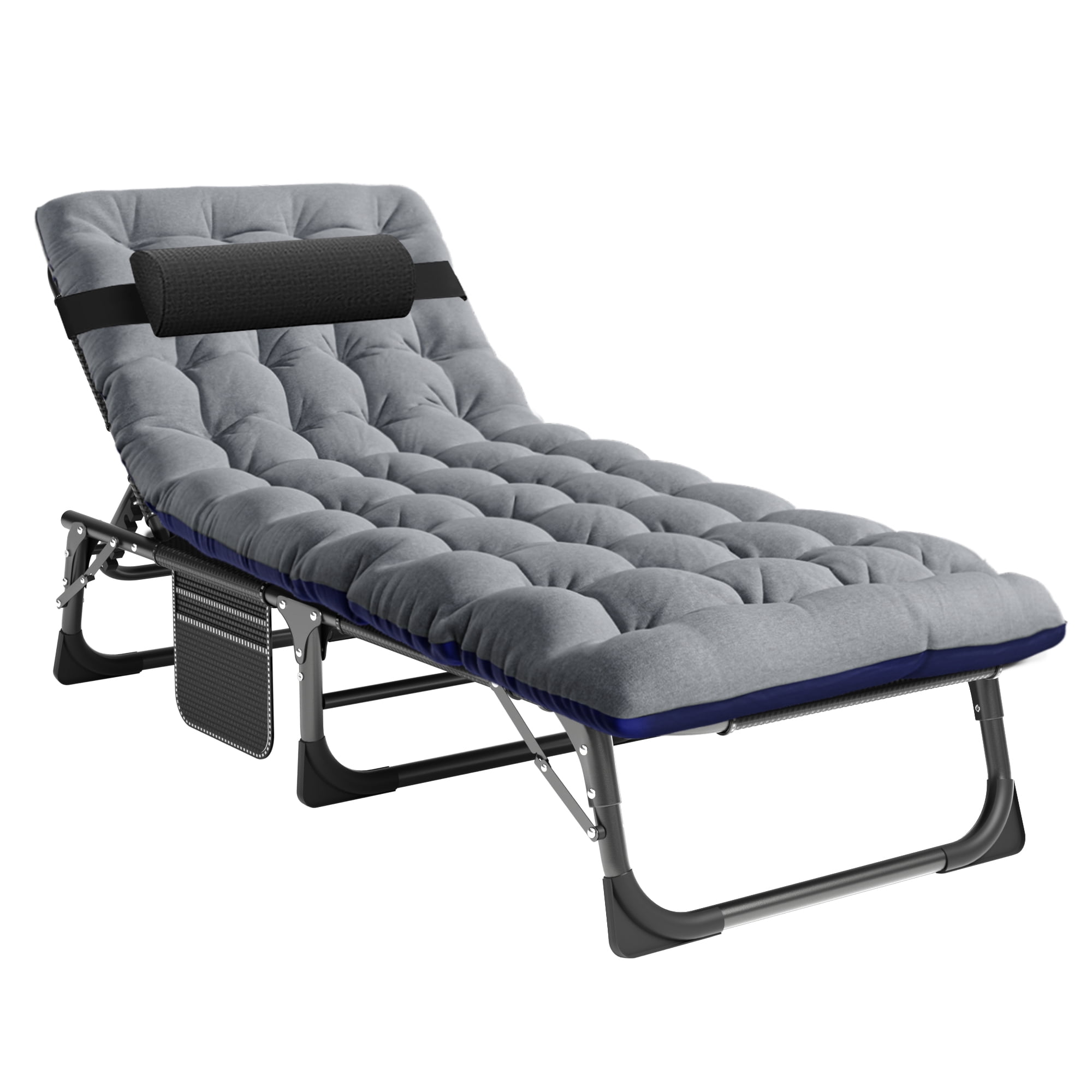 Adjustable Folding Lounge Chair for Pool, Patio, Beach