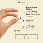 High Strength Turmeric Tablets 2600mg with Ginger