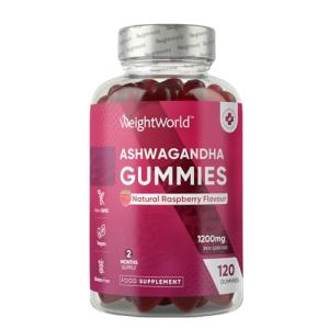 Ashwagandha Gummies 1200mg - Natural Raspberry Flavor