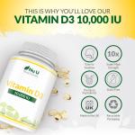 High Strength Vitamin D3 10,000 IU Softgels