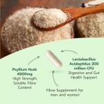 High Strength Psyllium Husk Fiber Capsules 4000mg