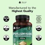 High Strength Psyllium Husk Fiber Capsules 4000mg