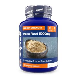 High Strength Maca Root Capsules 5000mg, 180 Count