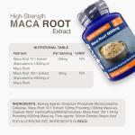 High Strength Maca Root Capsules 5000mg, 180 Count