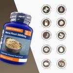 High Strength Maca Root Capsules 5000mg, 180 Count