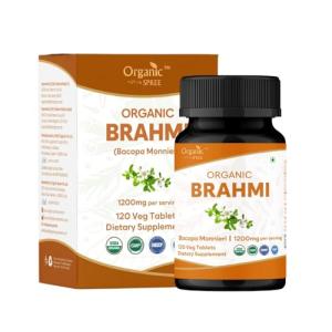 Organic Brahmi Tablets - 120 Count