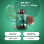 Organic Psyllium Husk Capsules - 1400mg, 180 Count