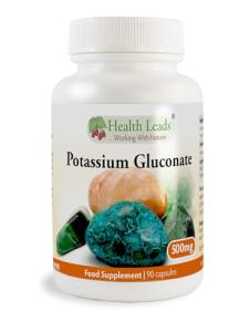 Potassium Gluconate 500mg - 90 Additive-Free Capsules