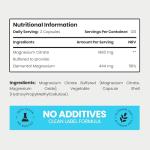 High-Dose Magnesium Citrate Capsules - 240 Count