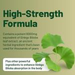Ginkgo Biloba 6,000mg Tablets for Memory and Focus