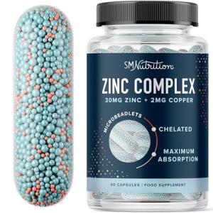 Zinc 30mg & Copper Supplement for Immune Support