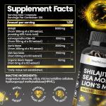Shilajit Seamoss Lions Mane Brain Focus Capsules