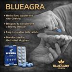 BlueAgra Ginseng Tablets for Men's Vitality, 100 mg
