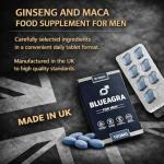 BlueAgra Ginseng Tablets for Men's Vitality, 100 mg