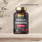 High Strength Panax Ginseng 10000mg - 120 Tablets