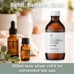 Premium 10ppm Colloidal Silver 300ml Bottle