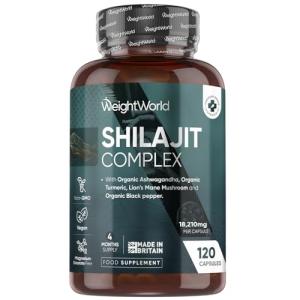 Shilajit Capsules with Ashwagandha and Turmeric 120ct