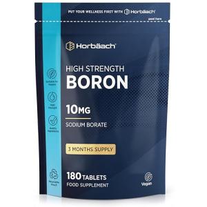 Boron 10mg High Strength Vegan Tablets - 180 Count