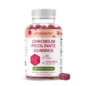Vitamatic Chromium Picolinate Gummies 1000 mcg - Raspberry