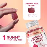 Vitamatic Chromium Picolinate Gummies 1000 mcg - Raspberry