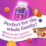 BeLive Probiotic Gummies - 5 Billion CFUs, Vegan