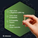 High Strength L-Arginine 4500 mg - 360 Capsules