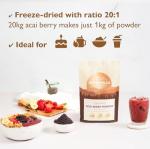 Organic Acai Berry Powder, Freeze-Dried, 500g