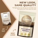 Organic Acai Berry Powder, Freeze-Dried, 500g