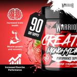 Warrior Micronised Creatine Powder - Savage Strawberry