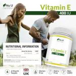 Vitamin E 400IU Softgels for Hair, Skin, Nails