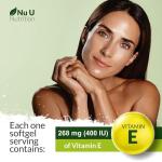 Vitamin E 400IU Softgels for Hair, Skin, Nails